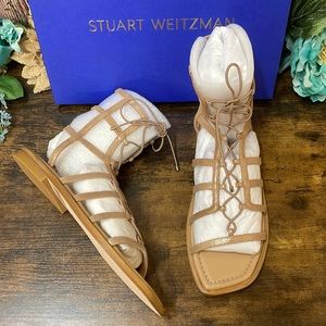 Stuart Weitzman Kora Lace-Up Gladiator Sandal